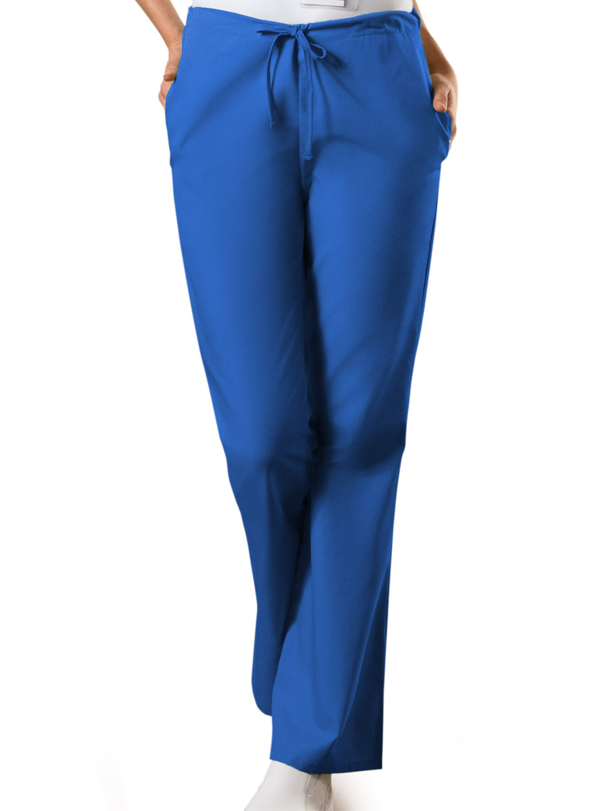 Women's Natural Rise Flare Leg Drawstring Pant - 4101 - Royal