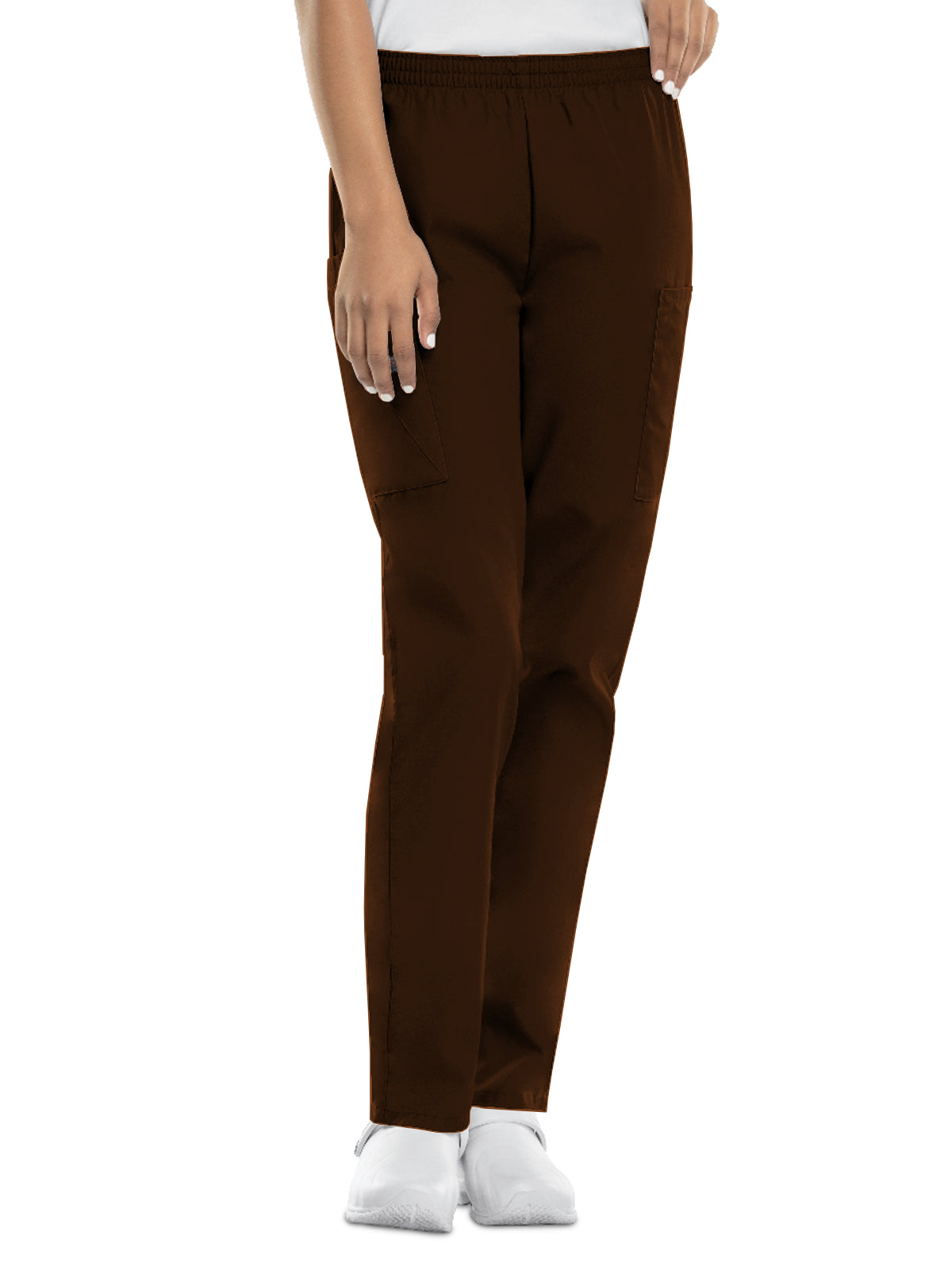 Women's Natural Rise Tapered Pull-On Cargo Pant - 4200 - Chocolate