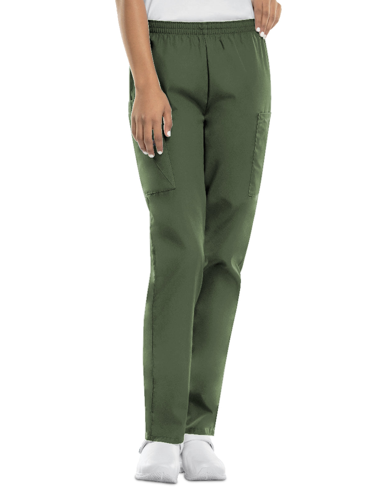 Women's Natural Rise Tapered Pull-On Cargo Pant - 4200 - Olive