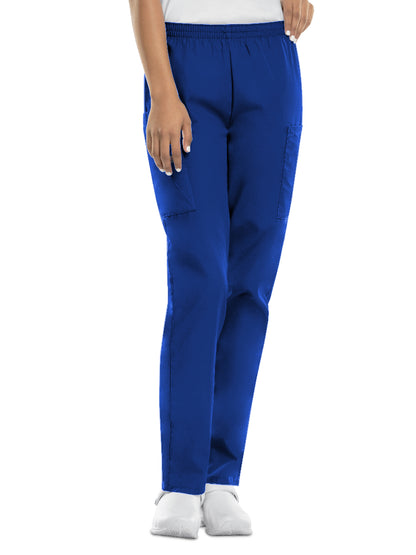 Women's Natural Rise Tapered Pull-On Cargo Pant - 4200 - Royal