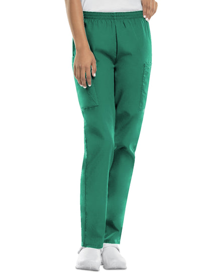 Women's Natural Rise Tapered Pull-On Cargo Pant - 4200 - Surgical Green