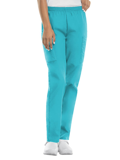 Women's Natural Rise Tapered Pull-On Cargo Pant - 4200 - Turquoise