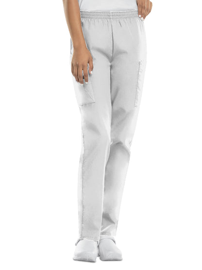 Women's Natural Rise Tapered Pull-On Cargo Pant - 4200 - White