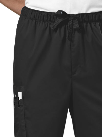 Men's 7-Pocket Fly Front Cargo Pant - 4243 - Black