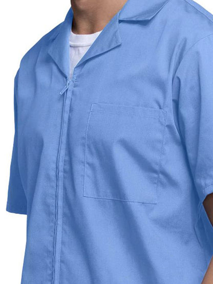 Men's Zip Front Scrub Jacket - 4300 - Ciel