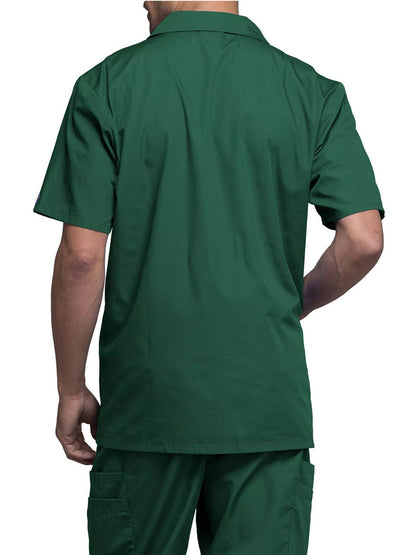 Men's Zip Front Scrub Jacket - 4300 - Hunter