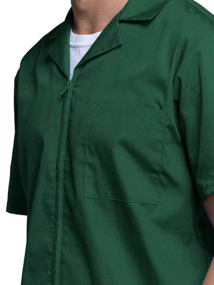 Men's Zip Front Scrub Jacket - 4300 - Hunter