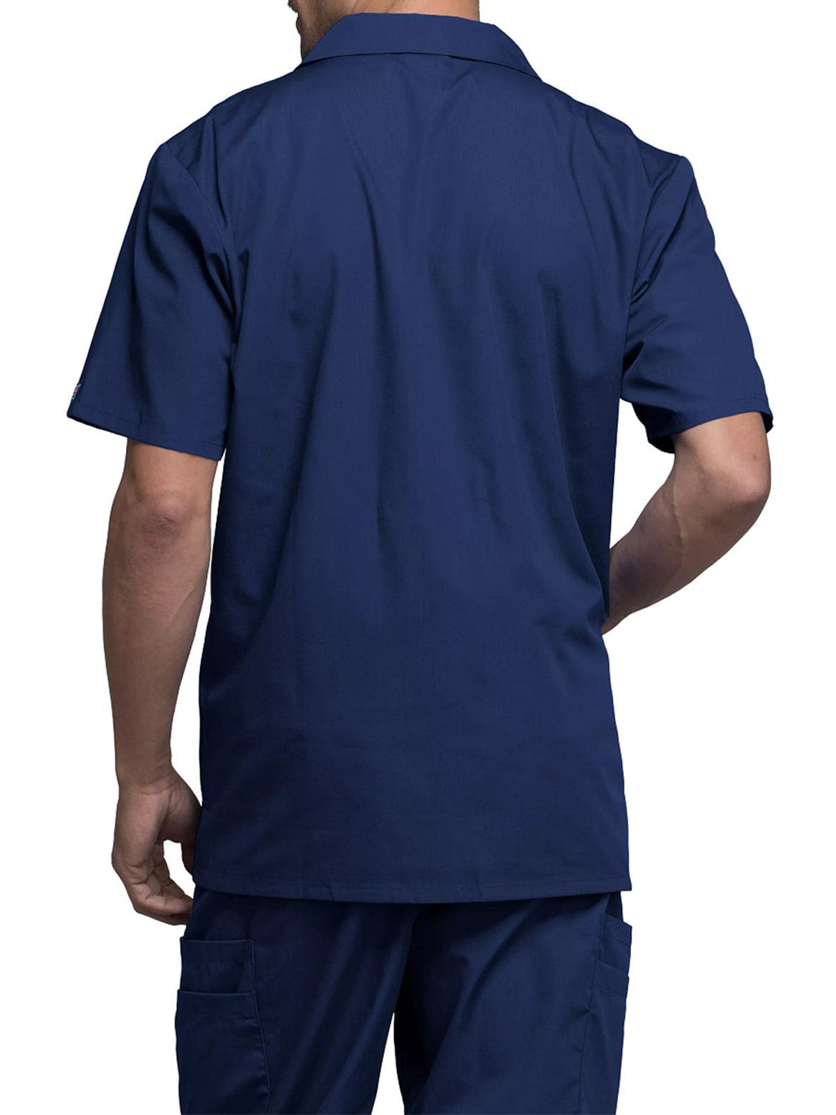 Men's Zip Front Scrub Jacket - 4300 - Navy