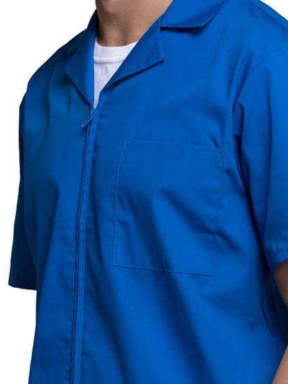 Men's Zip Front Scrub Jacket - 4300 - Royal