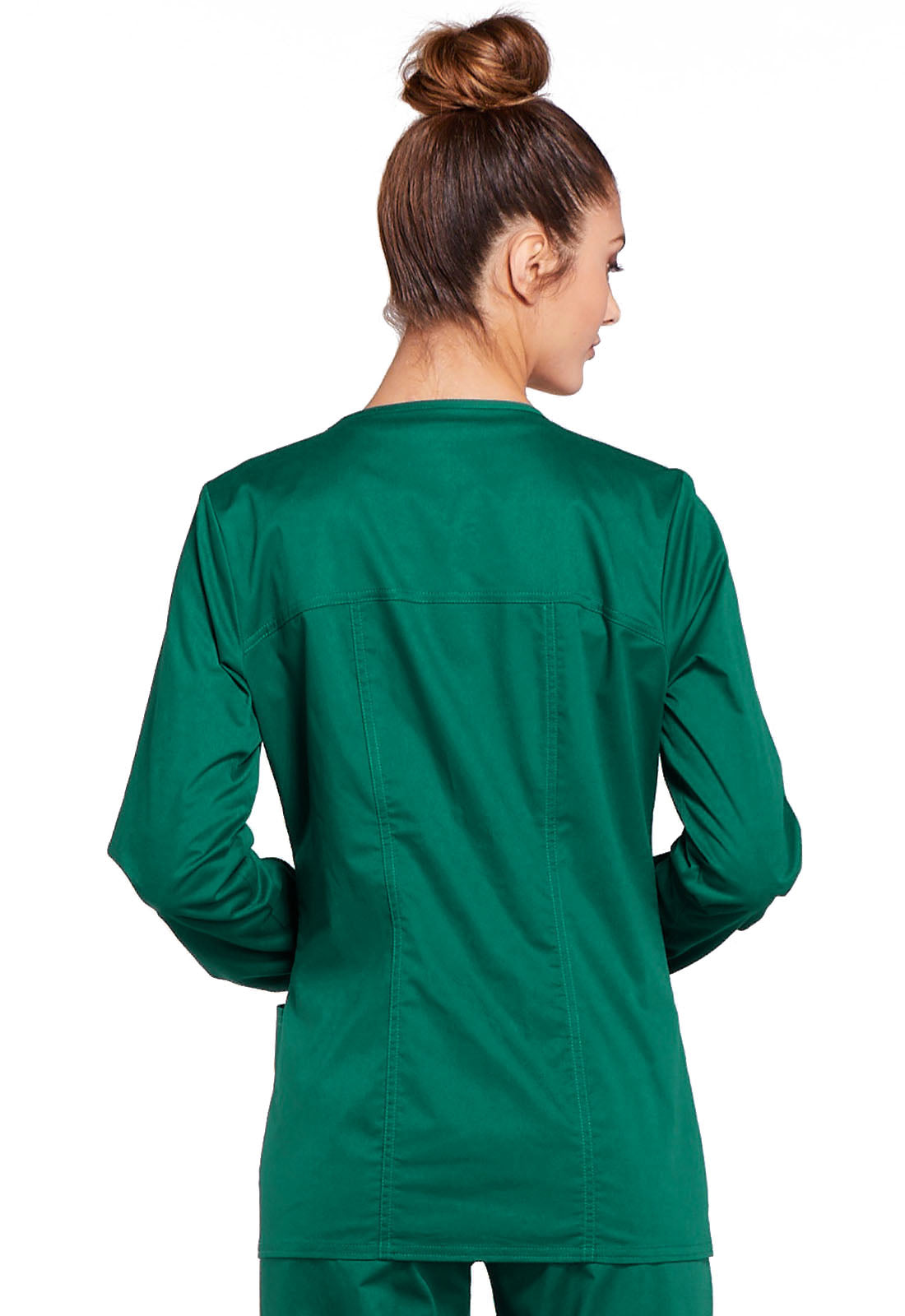 Women's 3-Pocket Zip Front Scrub Jacket - 4315 - Hunter