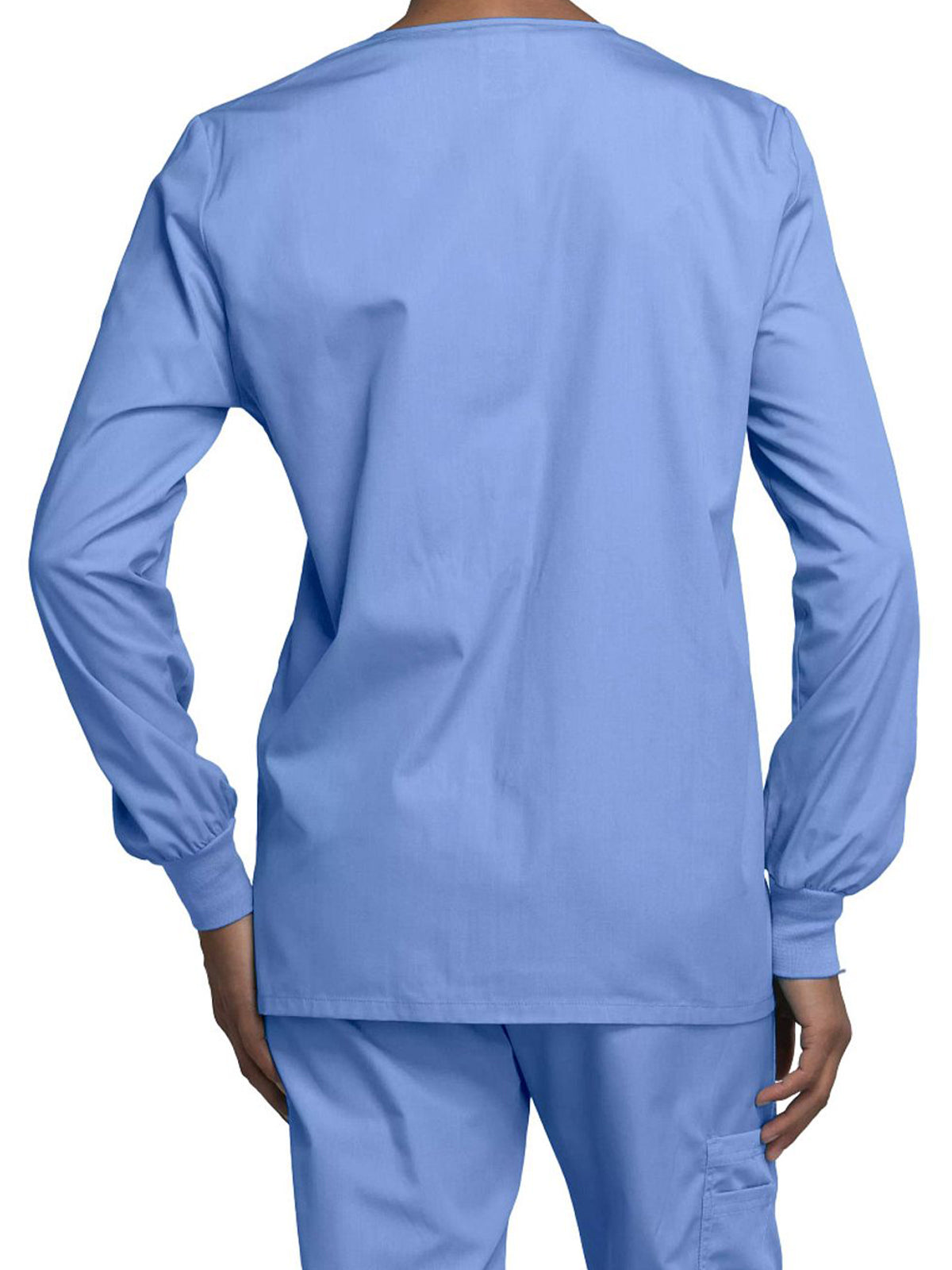 Women's Snap Front Scrub Jacket - 4350 - Ciel