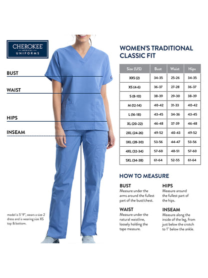 Women's Snap Front Scrub Jacket - 4350 - Caribbean Blue