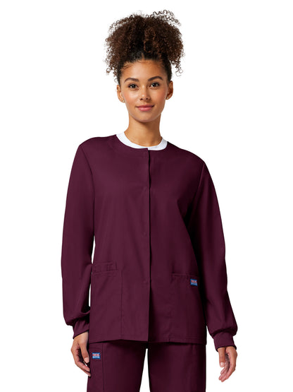 Women's 3-Pocket Snap Front Jacket - 4350 - Wine