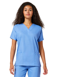 Women's 2-Pocket V-Neck Top - 4700 - Ciel