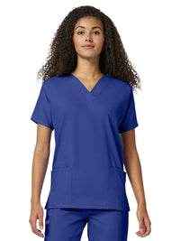 Women's 2-Pocket V-Neck Top - 4700 - Galaxy Blue