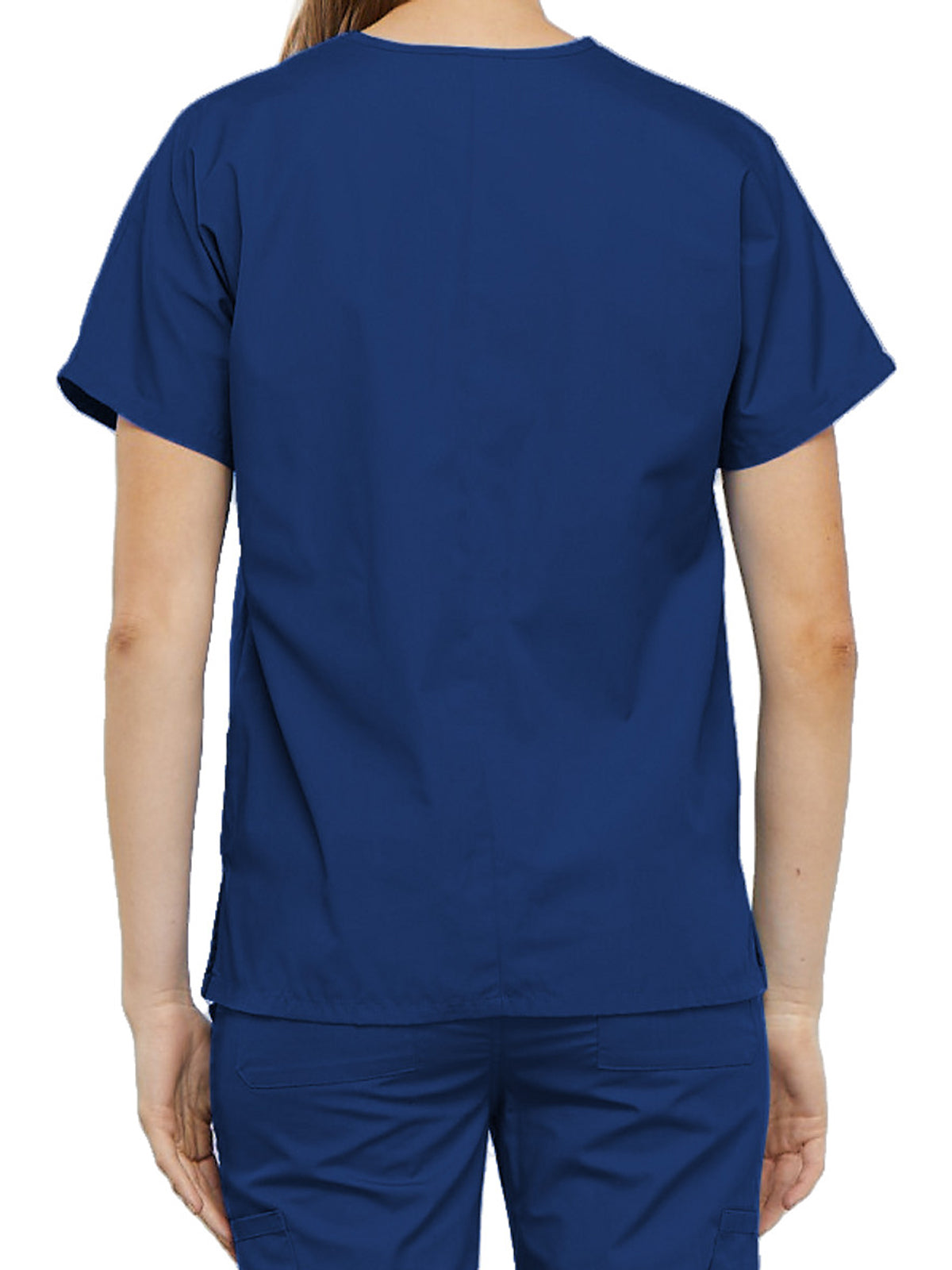 Women's 2-Pocket V-Neck Scrub Top - 4700 - Galaxy Blue