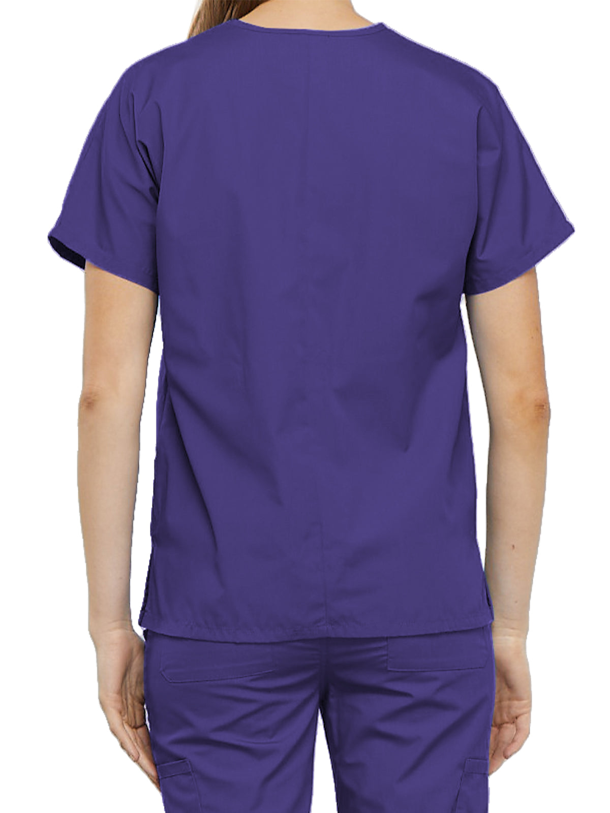 Women's 2-Pocket V-Neck Scrub Top - 4700 - Grape