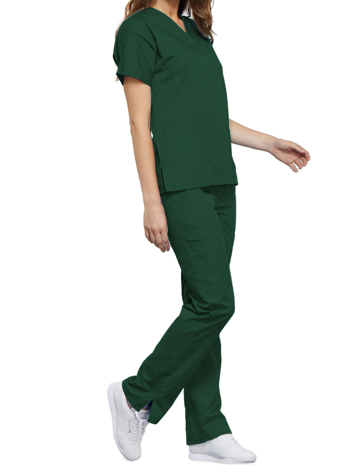 Women's 2-Pocket V-Neck Scrub Top - 4700 - Hunter