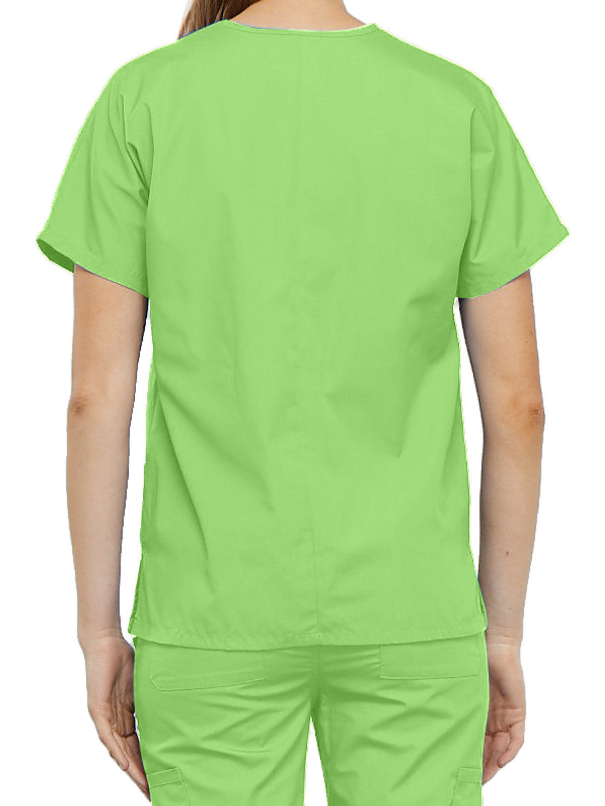 Women's 2-Pocket V-Neck Scrub Top - 4700 - Lime Green