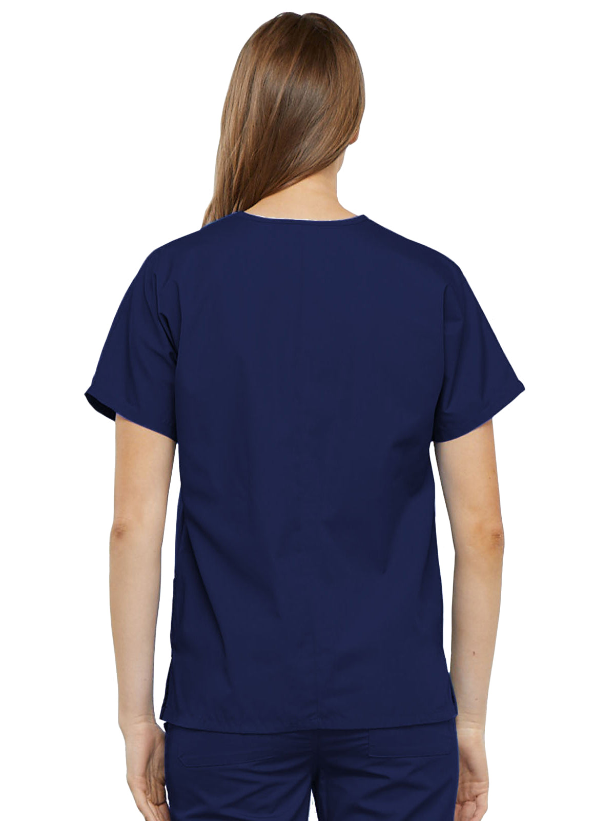 Women's 2-Pocket V-Neck Scrub Top - 4700 - Navy