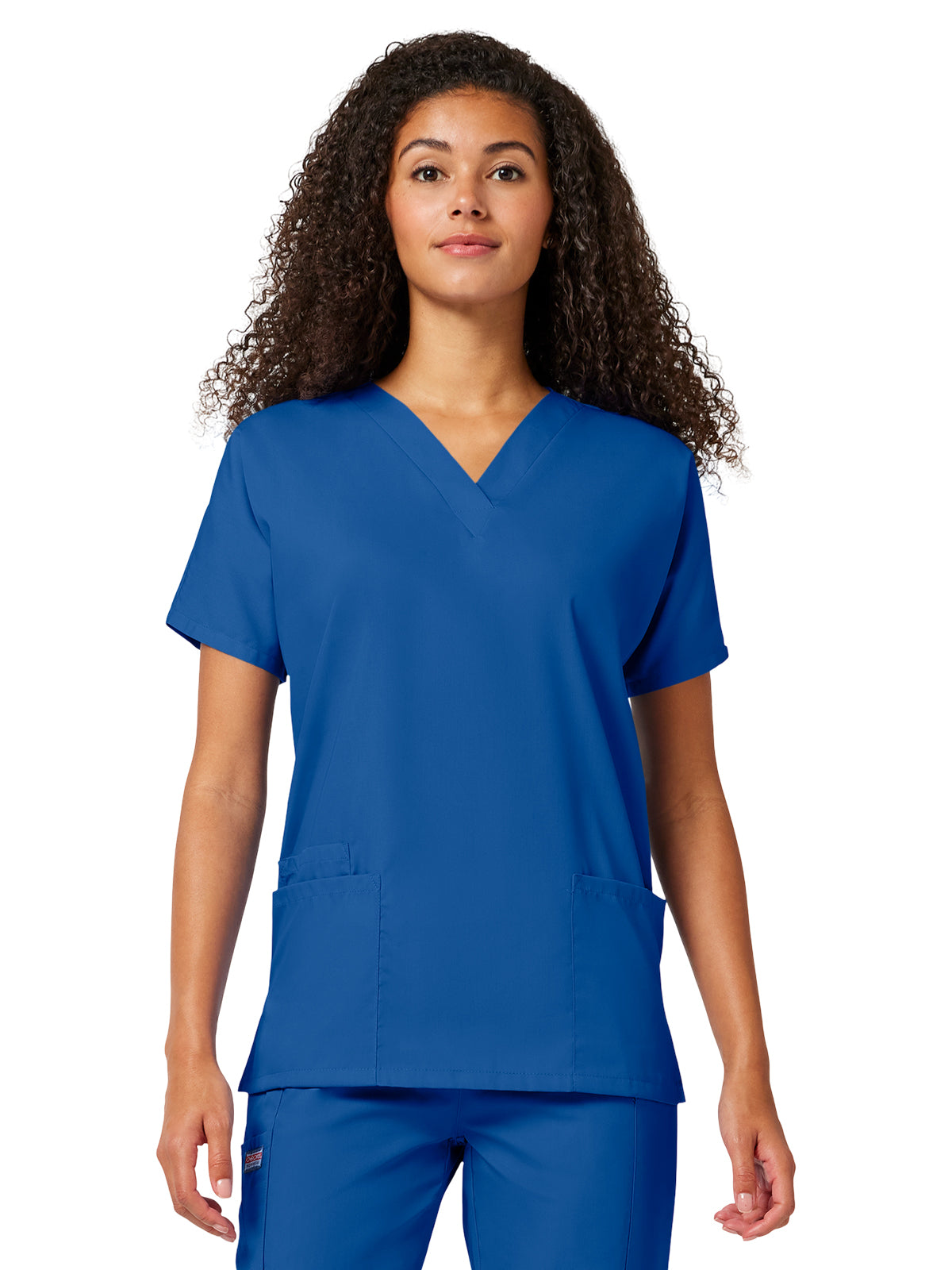 Women's 2-Pocket V-Neck Top - 4700 - Navy