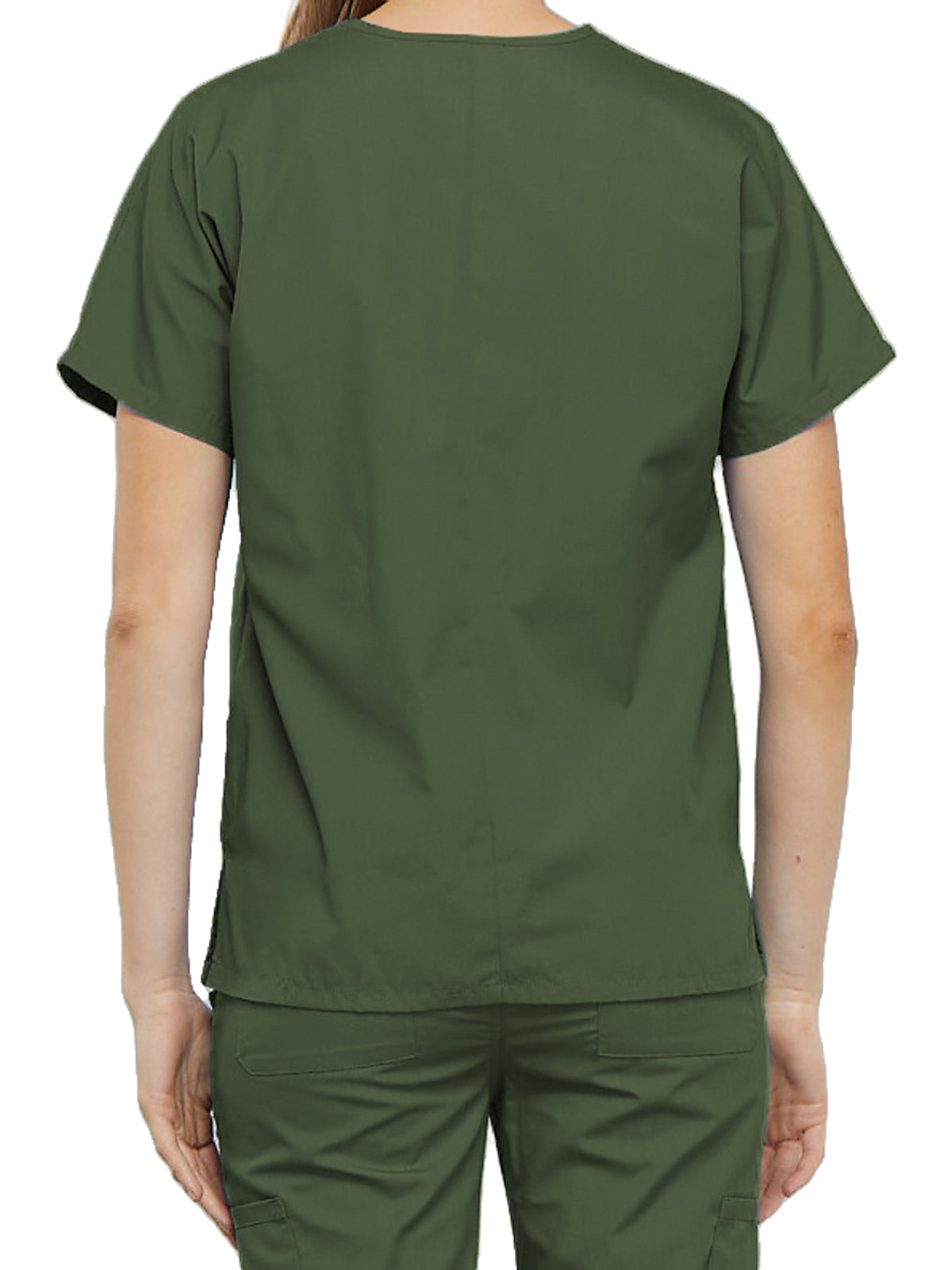 Women's 2-Pocket V-Neck Scrub Top - 4700 - Olive