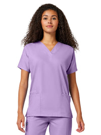 Women's 2-Pocket V-Neck Top - 4700 - Orchid