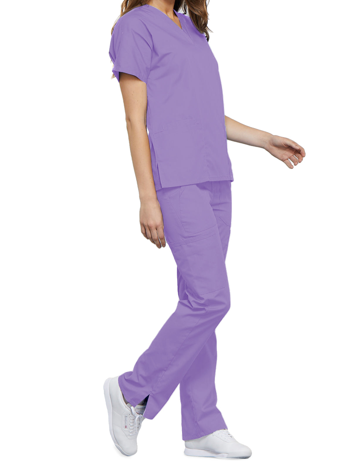 Women's 2-Pocket V-Neck Scrub Top - 4700 - Orchid