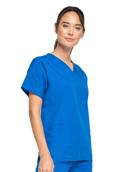 Women's 2-Pocket V-Neck Scrub Top - 4700 - Royal