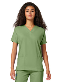 Women's 2-Pocket V-Neck Top - 4700 - Sage Green
