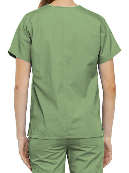 Women's 2-Pocket V-Neck Scrub Top - 4700 - Sage Green