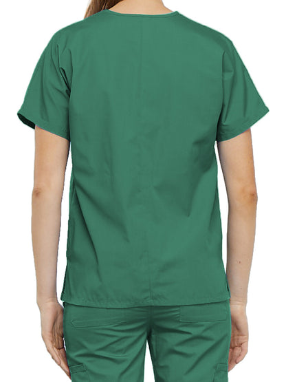 Women's 2-Pocket V-Neck Scrub Top - 4700 - Surgical Green