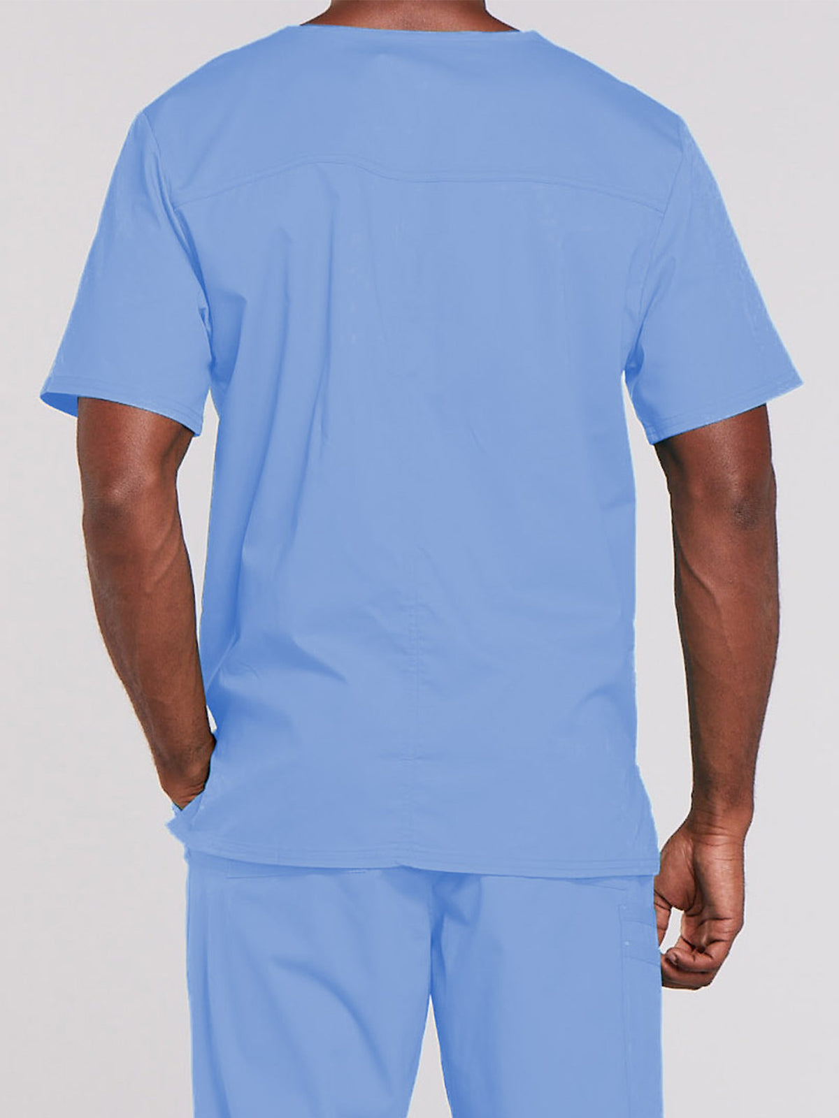 Unisex 2-Pocket V-Neck Scrub Top - 4725 - Ciel