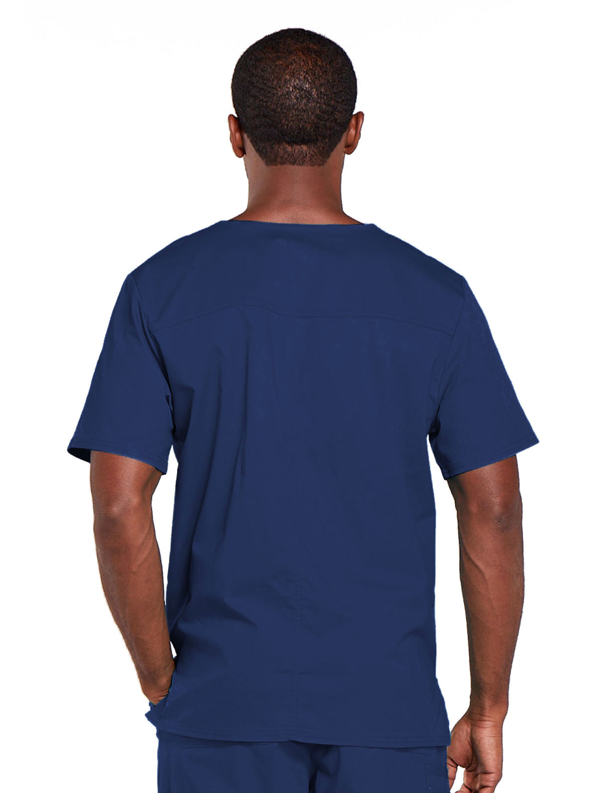 Unisex 2-Pocket V-Neck Scrub Top - 4725 - Navy