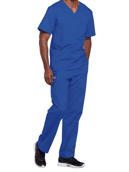 Unisex 2-Pocket V-Neck Scrub Top - 4725 - Royal