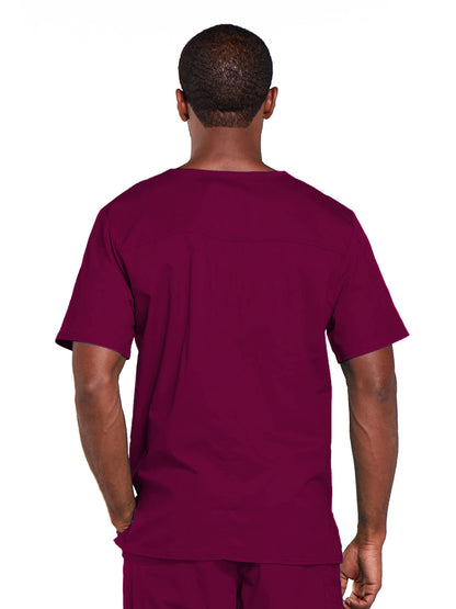 Unisex 2-Pocket V-Neck Scrub Top - 4725 - Wine