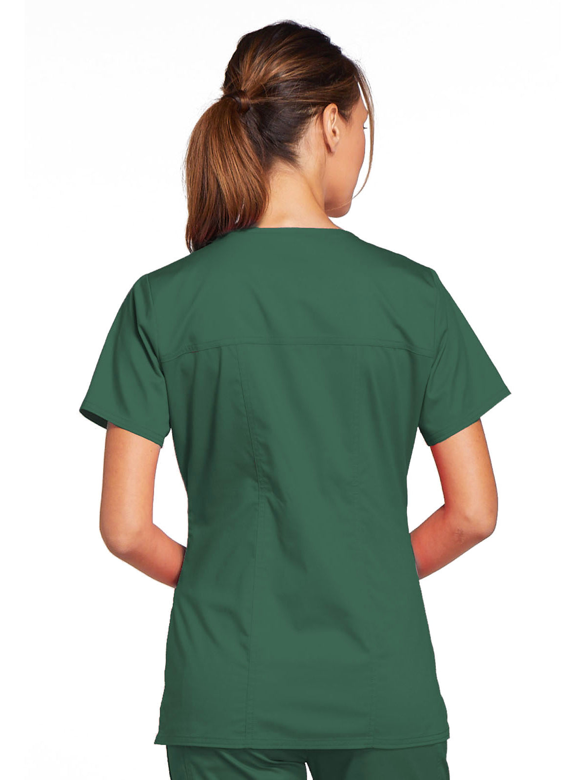 Women's 3-Pocket V-Neck Scrub Top - 4727 - Hunter