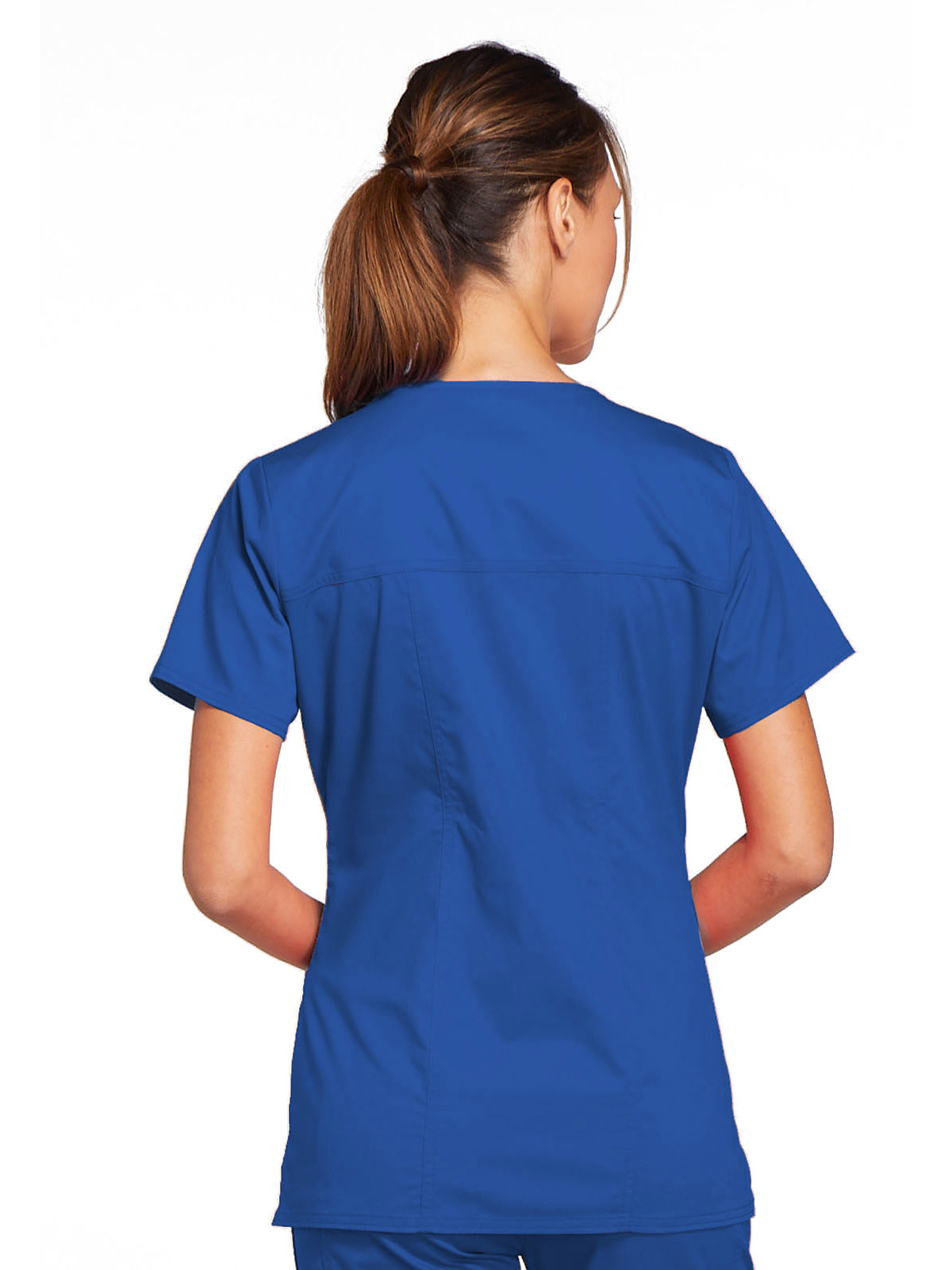 Women's 3-Pocket V-Neck Scrub Top - 4727 - Royal