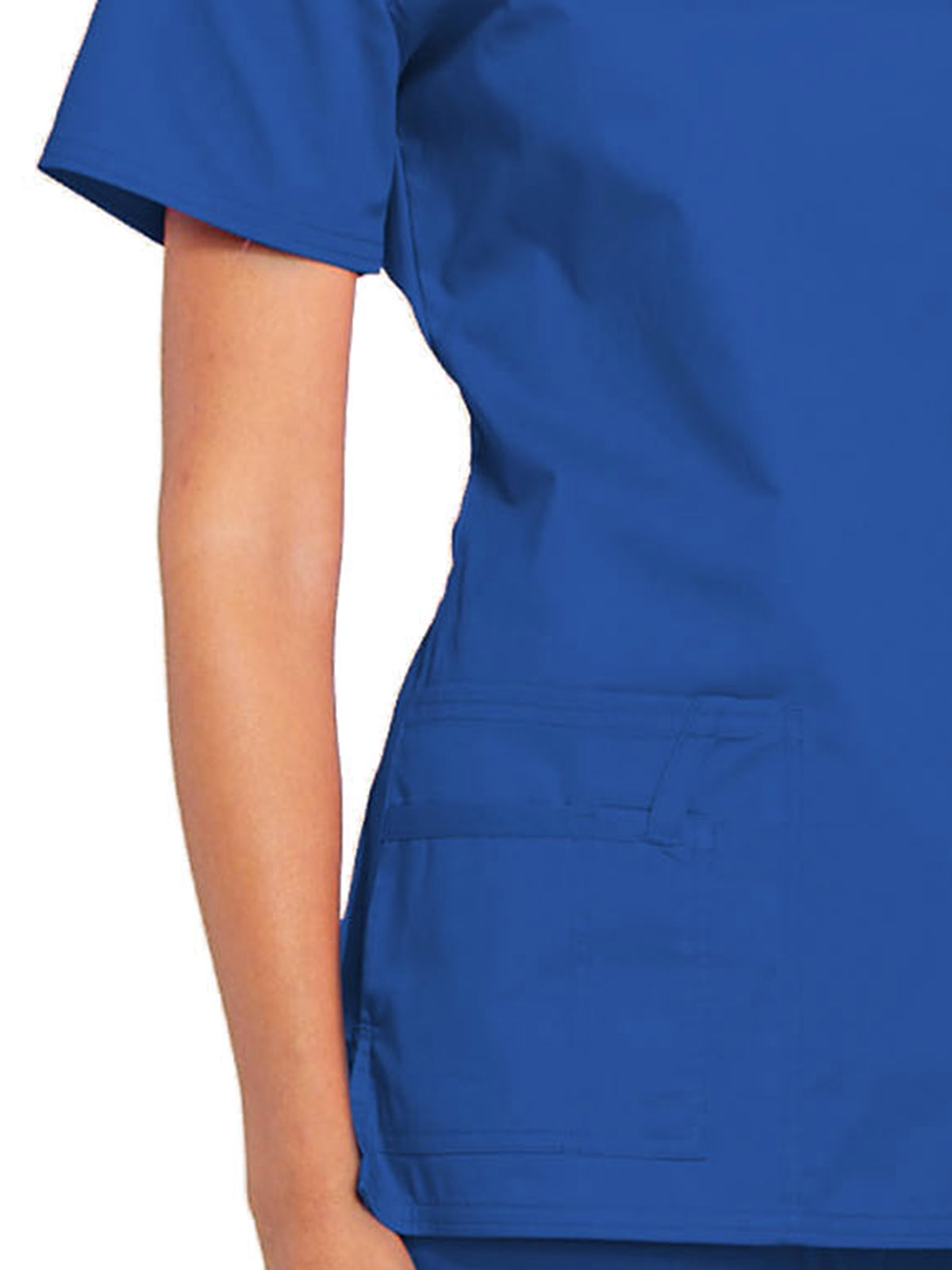 Women's 3-Pocket V-Neck Scrub Top - 4727 - Royal