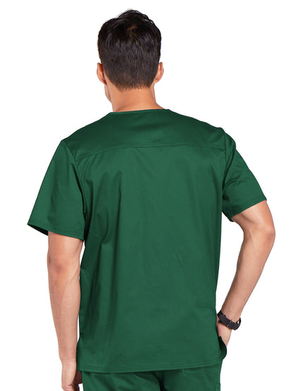 Men's Tuckable V-Neck Scrub Top - 4743 - Hunter