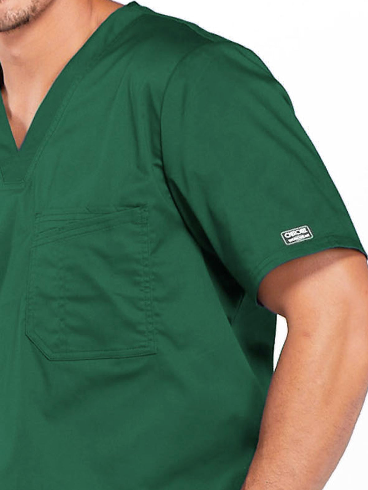 Men's Tuckable V-Neck Scrub Top - 4743 - Hunter