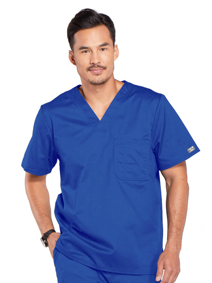 Men's Tuckable V-Neck Scrub Top - 4743 - Royal