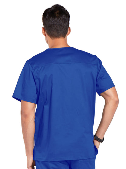 Men's Tuckable V-Neck Scrub Top - 4743 - Royal