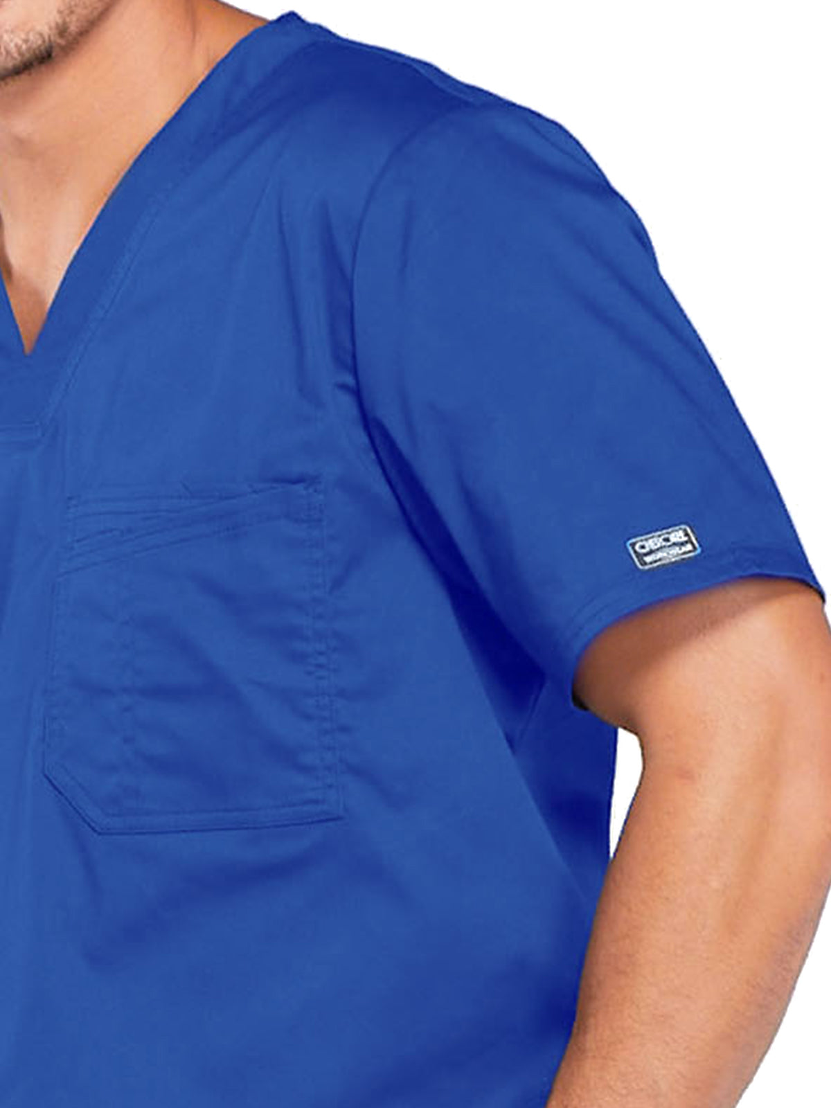 Men's Tuckable V-Neck Scrub Top - 4743 - Royal