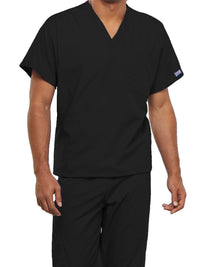 Unisex 1-Pocket V-Neck Top - 4777 - Black