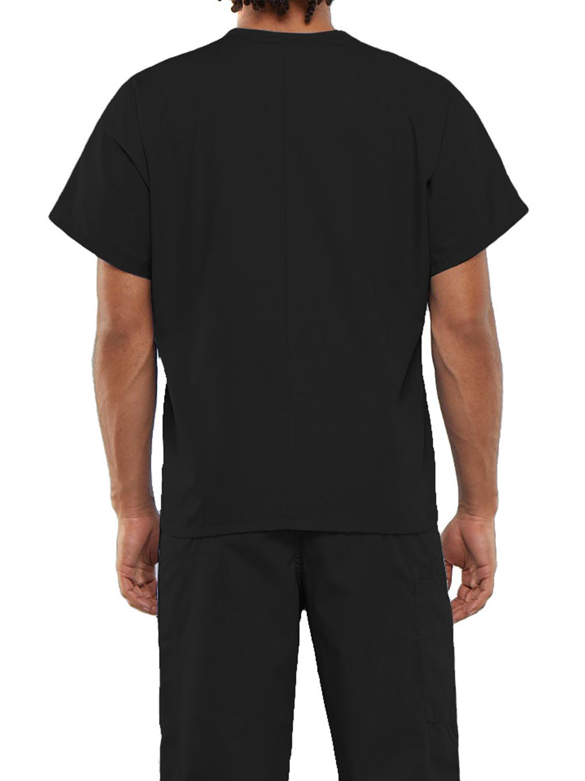 Unisex 1-Pocket V-Neck Scrub Top - 4777 - Black