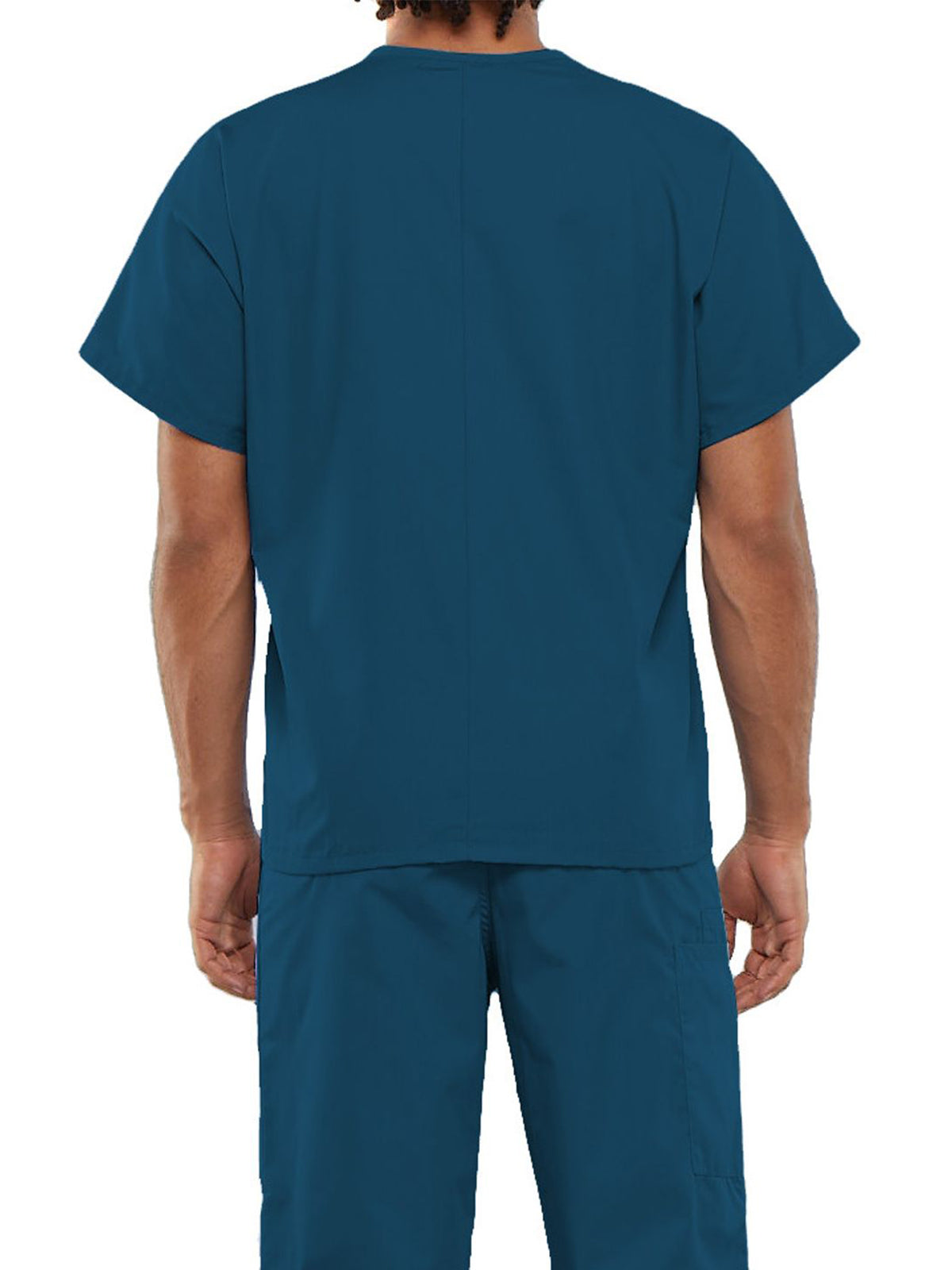 Unisex 1-Pocket V-Neck Scrub Top - 4777 - Caribbean Blue