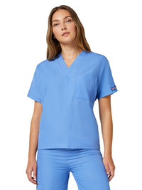 Unisex 1-Pocket V-Neck Top - 4777 - Ciel
