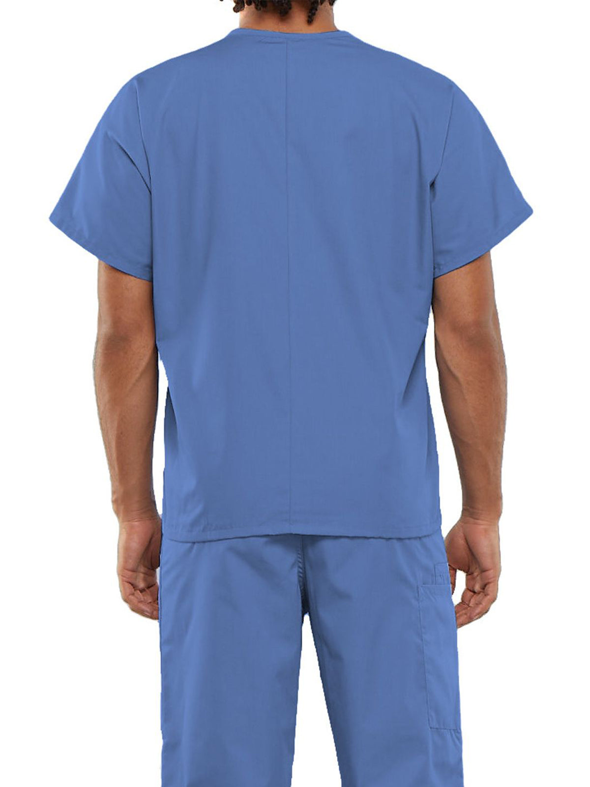 Unisex 1-Pocket V-Neck Scrub Top - 4777 - Ciel