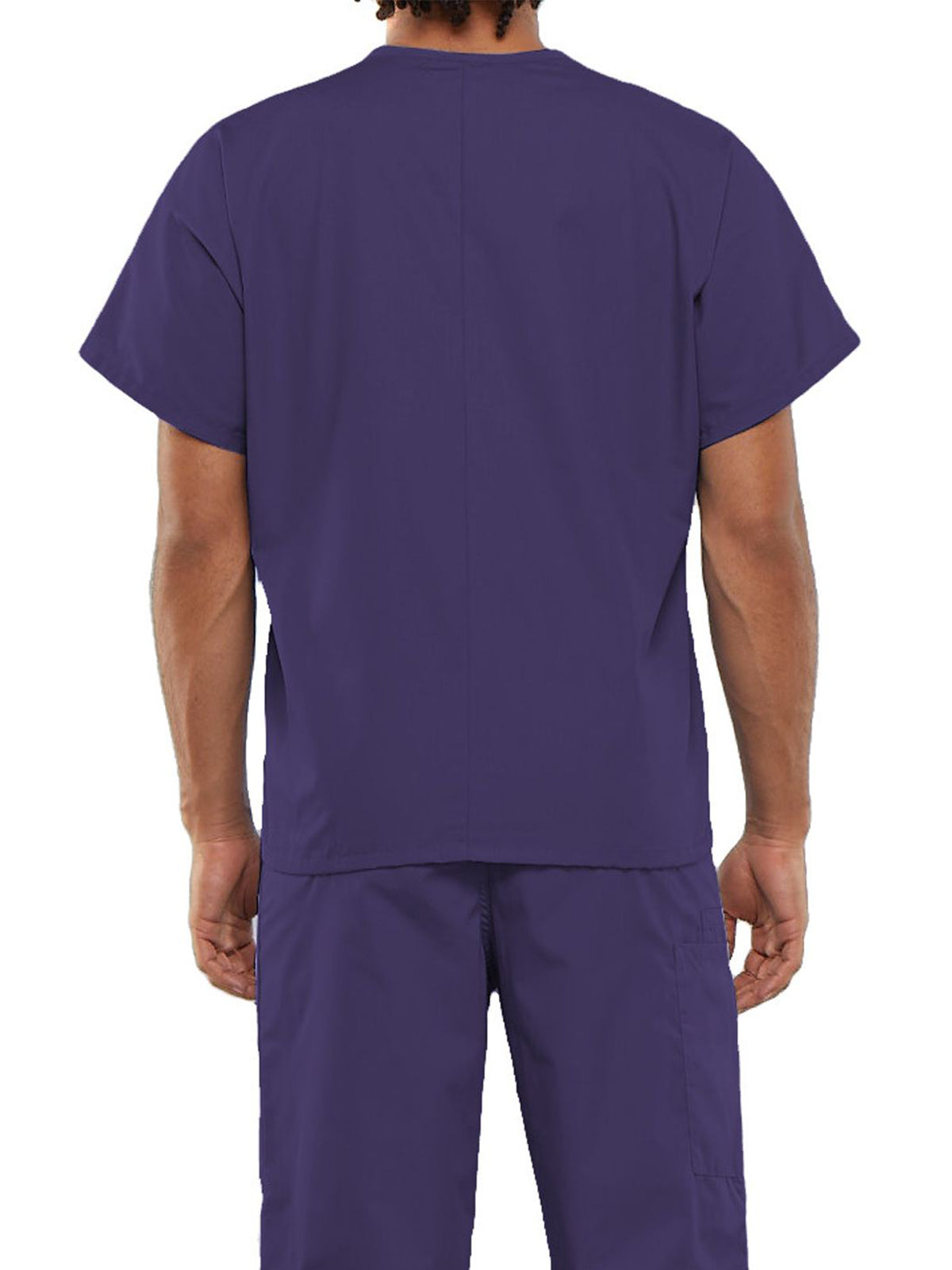 Unisex 1-Pocket V-Neck Scrub Top - 4777 - Grape